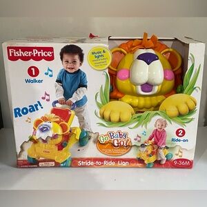 Fisher-Price Stride-to-Ride Lion 3 in 1 Ride On Toy Sealed in Box Vintage 2005